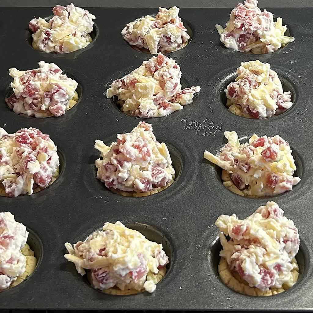 Mini Flammkuchen Muffins 2